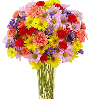 Brigtht bouqet with chrysantems | Flower Delivery Elista